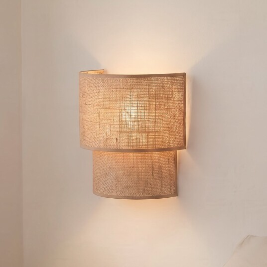 Vegglampe Duolla Boho Brun / Rust Entré Stoff / Tekstil Boho 27 21.5 Brun / Rust