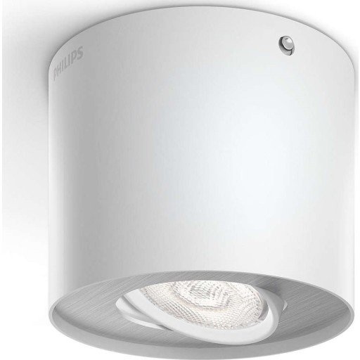 Philips Dimmable LED Enkelt Phase-spotlys, Overflateegnet, Ikke-utskiftbare pærer, 1 ampuller, LED, 4,5 W, 2700 K Philips Dimmable LED Enkelt Phase-spotlys, Overflateegnet, Ikke-utskiftbare pærer, 1 ampuller, LED, 4,5 W, 2700 K