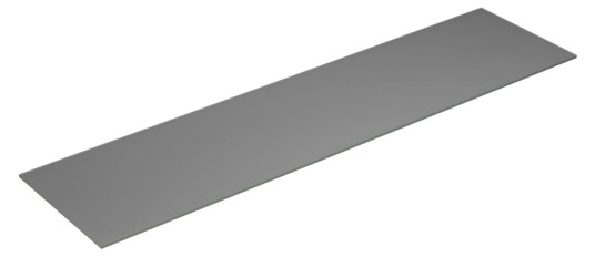 Dansani Calidris Form Topplate B40-232xh1xd50cm Lys grå Matt / 200cm