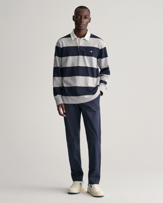 Twillchinos i slim fit MARINE 3836