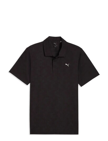 PUMA Golf Mattr Deco Jacquard Polo Lc Black XXL