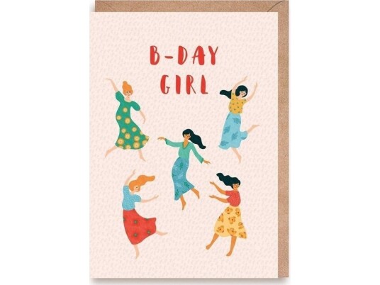 Cardie B day Girl Bursdagskort Øko Konvolutt