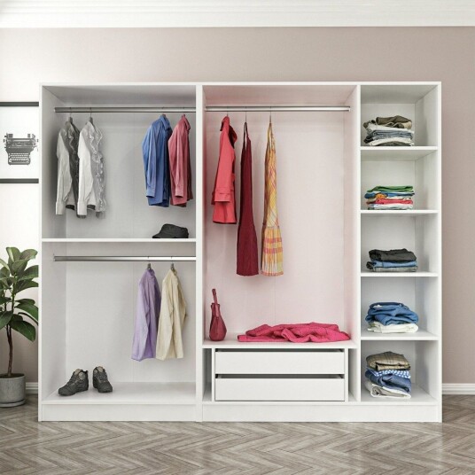 Fruitland Garderobe 225 cm - Hvit