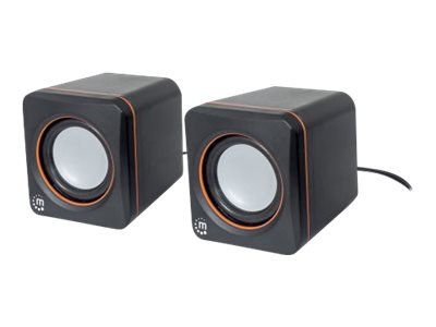 Manhattan 2600 Series 2.0 PC-høyttalere med USB Strøm - Svart Manhattan 2600 Series 2.0 PC-høyttalere med USB Strøm - Svart