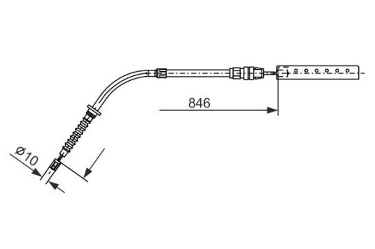 Bosch Tautrekk parkeringsbrems BOSCH 1 987 482 866