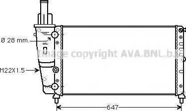 PRASCO FTA2140 Radiator motorkjøling