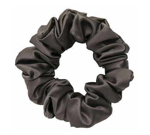 ByBarb Silk Scrunchie Dark Grey