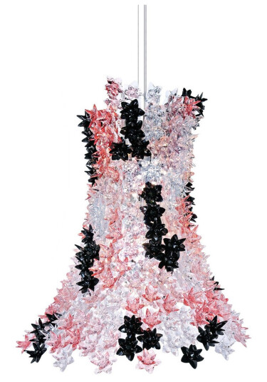 Kartell Bloom Taklampe Pink/Sort