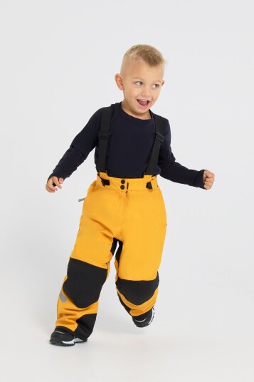 Nordbjørn Snowfall Skibukser Sunflower/Solid Black Str. 110 Nordbjørn Snowfall Skibukser Sunflower/Solid Black Str. 110