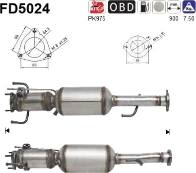 AS FD5024 Partikkelfilter AS FD5024 Partikkelfilter