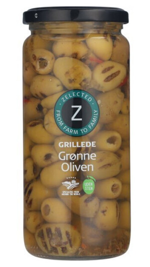 Grill. Grønne Oliven U/sten 500g Zelected Grill. Grønne Oliven U/sten 500g Zelected