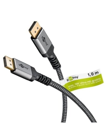 Pro DisplayPort Plus 2.0/2.1 Skjermkabel 3m Gr Pro DisplayPort Plus 2.0/2.1 Skjermkabel 3m Gr