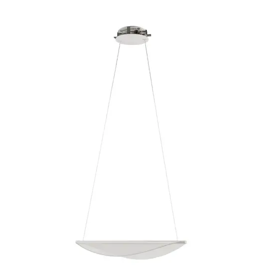 Stilnovo Diphy LED pendellampe lengde 53,6 cm hvit