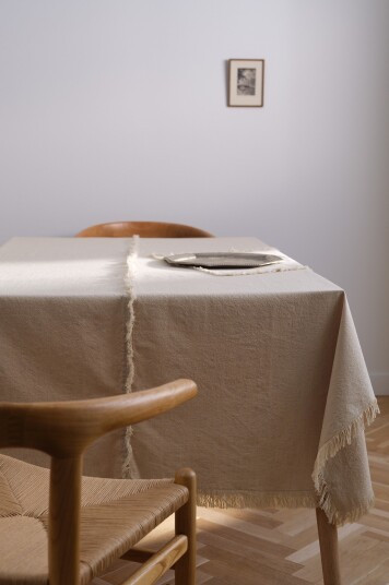 Jotex Duk Med Frynset Kant Beige farge SCARLETT 217617701200