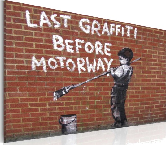 Bilde Last Graffiti Before Motorway Banksy 60x40 Artgeist sp. z o. o.