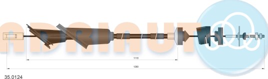 Clutchkabel ADRIAUTO 35.0124