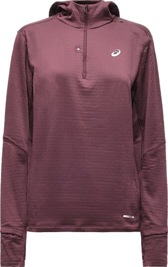 Asics Road Winter Ls Hoodie   DARK CURRANT   S