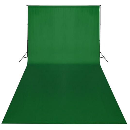 vidaXL Fotostudiosett med lamper, paraplyer, bakgrunn og reflektor