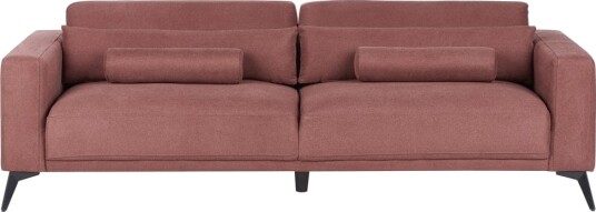 3 seters sofa Ange Rød Svart/Polyester
