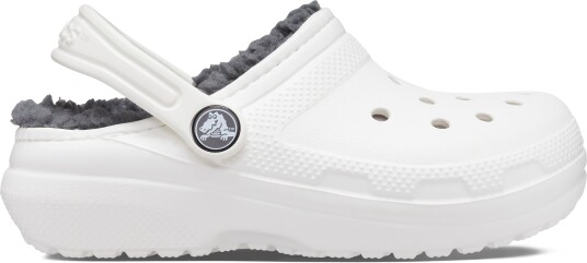 Crocs Classic Fôrede Tøfler Hvit/Grå 27-28
