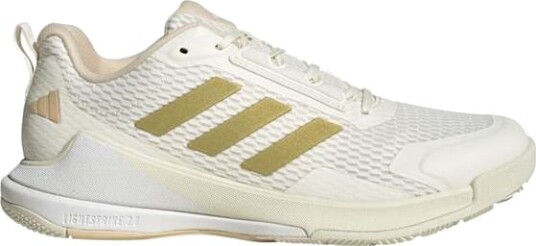 Adidas Novaflight 2 W Owhite/Goldmt/Crysan 36 2/3 (Uk 4) Innendørssko Adidas Novaflight 2 W Owhite/Goldmt/Crysan 36 2/3 (Uk 4) Innendørssko