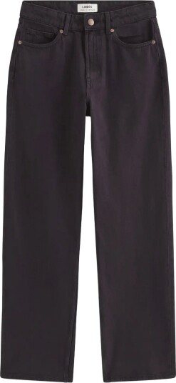 Lindex Straight Jeans With High Waist Purple 40
