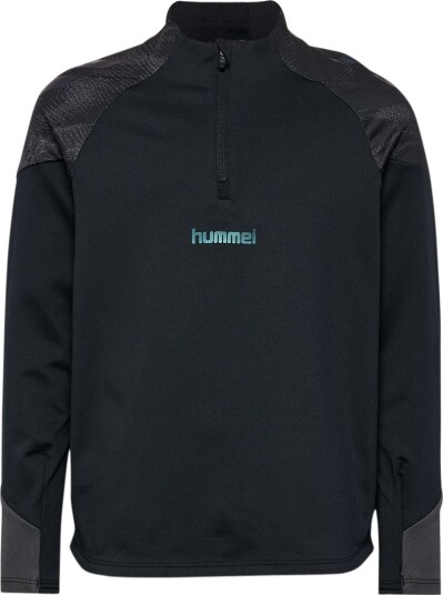 Hummel hmlBlaze26 Pro Halv glidelås Genser Barn Svart Størrelse 140