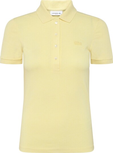 Lacoste Stretch Cotton Piqué Polo Yellow 42