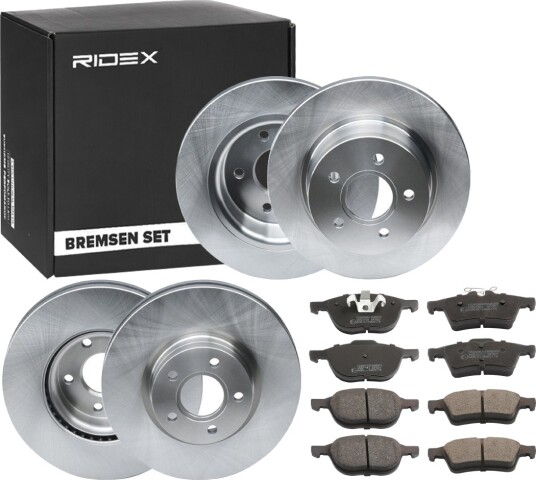 Bremseskiver og klosser RIDEX 3405B1675
