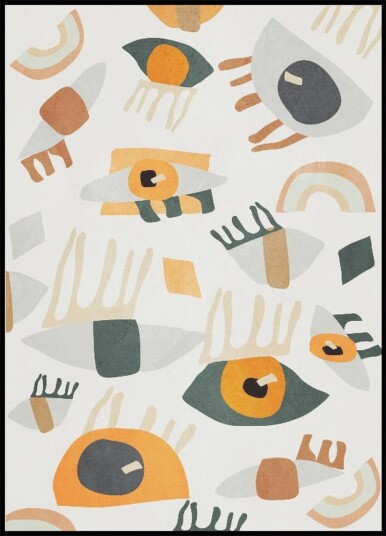 Abstract Art Eyes Plakat Plakat / 100x150cm