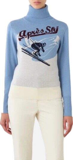 We Norwegians Afterski turtle neck sweater M blå dame