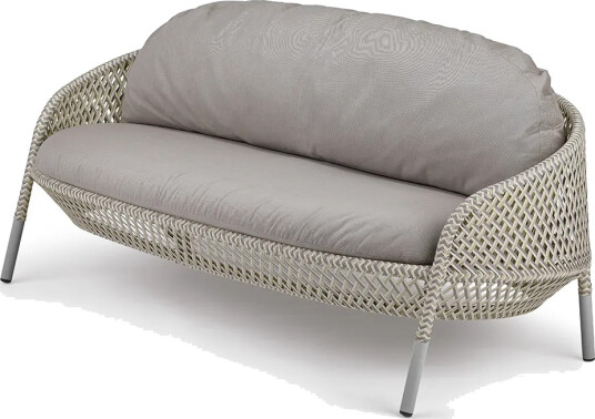Dedon AHNDA 2 seters sofa ABR lipari 0304 white quartz 0106