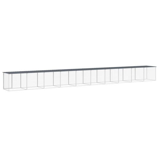 Vidaxl Kyllingbur Med Tak Antrasitt 1003X98X90 cm Galvanisert Stål Vidaxl Kyllingbur Med Tak Antrasitt 1003X98X90 cm Galvanisert Stål