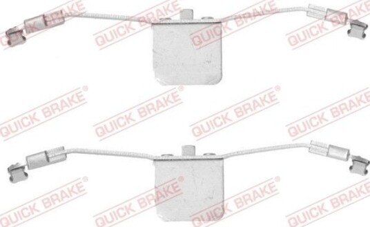 Tilbehørsett, skivebremse belegg QUICK BRAKE 109-1641