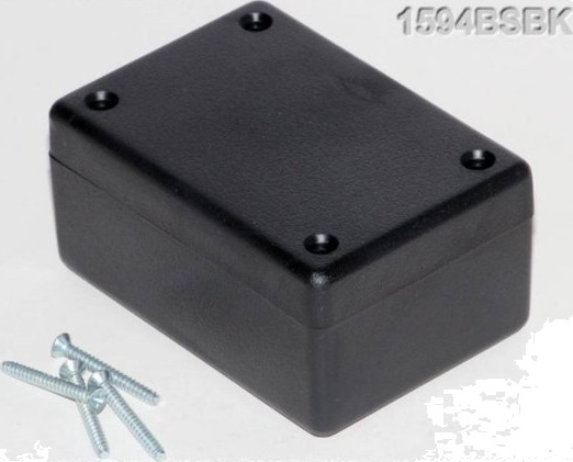 Hammond Electronics 1594BSBK 81 × 56 × 40 mm ABS Sort Kabinett