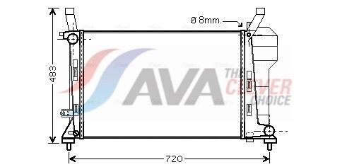 Radiator AVA Clever Choice MSA2363