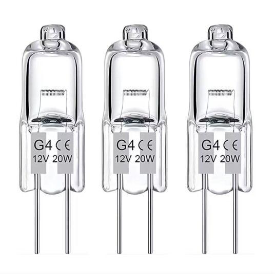 Otego 20-pack G4 halogenlampor 20W 12V Varmvita