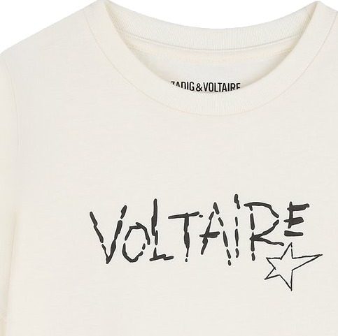 Zadig & Voltaire T skjorte Off White m. Trykk Zadig & Voltaire 10 år 140 T skjorte Hvit Zadig & Voltaire T skjorte Off White m. Trykk Zadig & Voltaire 10 år 140 T skjorte Hvit