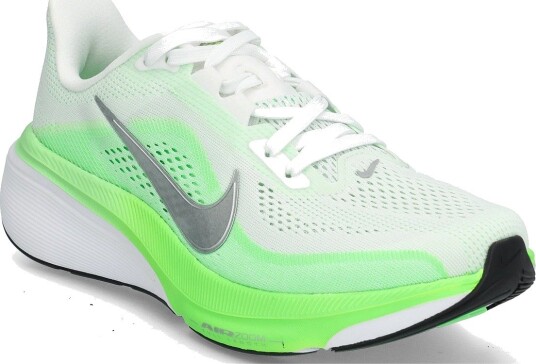 Nike Nike Pegasus 42 Women"s Road R WHITE/METALLIC SILVER GREEN ST 44