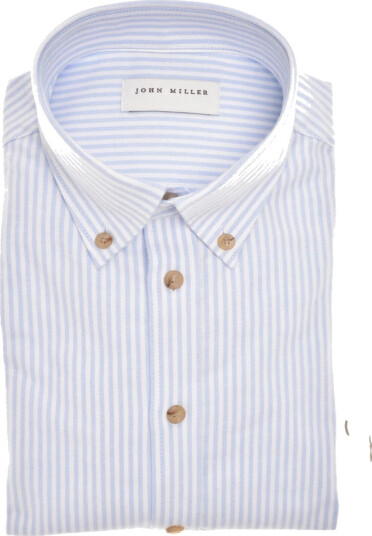 John Miller Herre Skjorter Blå 2XL,