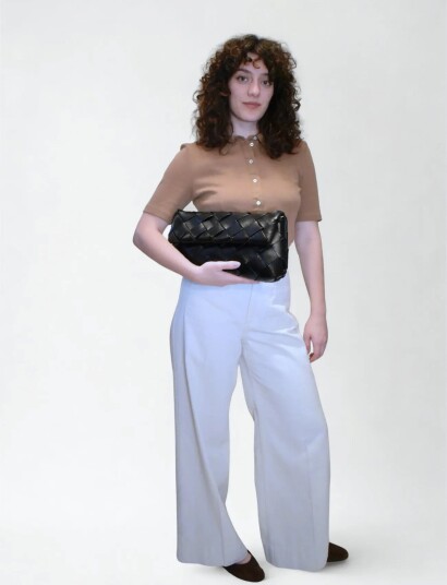 HVISK Arlene Braided Soft Structure Black ONE SIZE HVISK Arlene Braided Soft Structure Black ONE SIZE