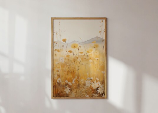 Plakat Gul Blomstereng