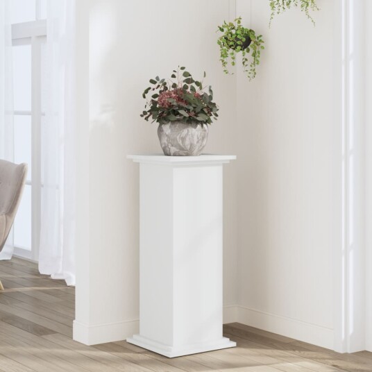 Plantestativ hvit 33x33x80 cm konstruert tre Plantestativ hvit 33x33x80 cm konstruert tre