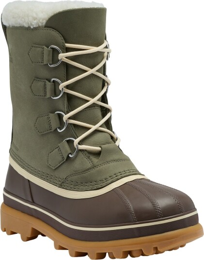 Sorel Men"s Caribou Boot Stone Green Tobacco 40.5