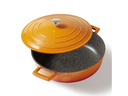 Stoneline | Roaster | 20093 | 5 L | 28 Cm | Die-Cast Aluminium | Volcanic | Lid Included