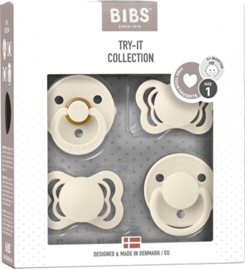 Bibs TryIt Collection Str 1. 06 Mnd Ivory 4Pk Smokker Fra Bibs Bibs TryIt Collection Str 1. 06 Mnd Ivory 4Pk Smokker Fra Bibs