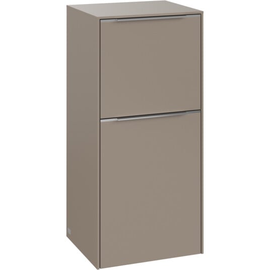 VILLEROY & BOCH SUBWAY 3.0 SIDESKAP 40X86 HØYRE TAUPE HÅNDTAK I KROM