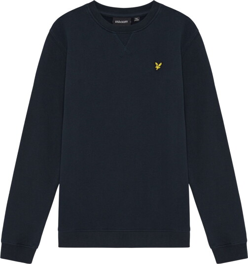 Lyle & Scott Collegegenser Crew Neck Dark Navy Lyle & Scott 14 15 år (164 170) Collegegenser Marineblå