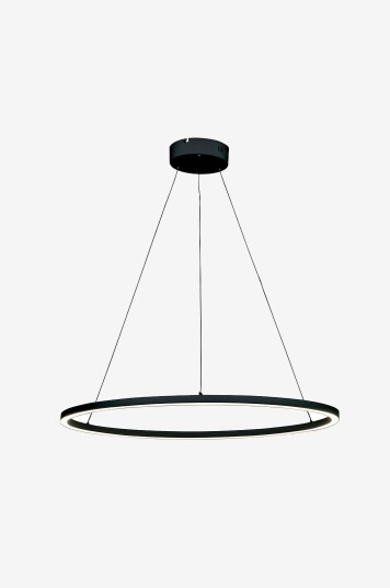Aneta Lighting   Pendellampe Oda rund   Svart