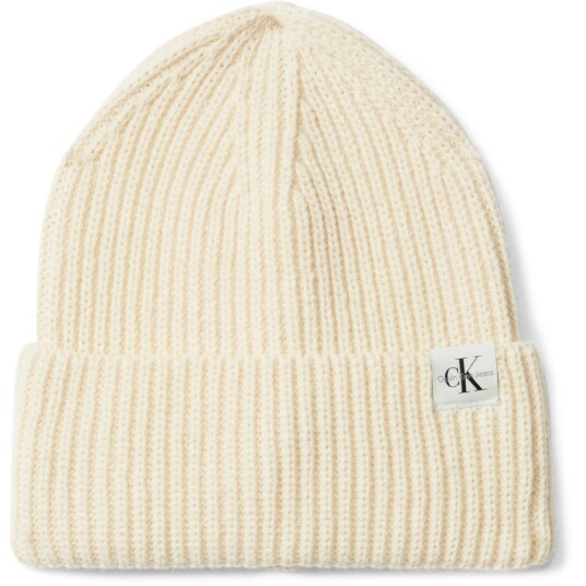 Calvin Klein Whitecap Gray Monogram Rib Beanie L-XL Calvin Klein Whitecap Gray Monogram Rib Beanie L-XL